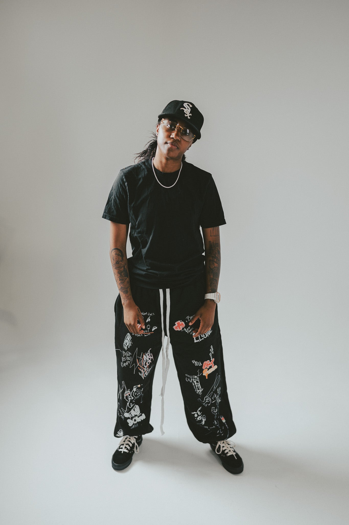 STAY DOWN OVERSIZED SWEATPANTS - CUFFED